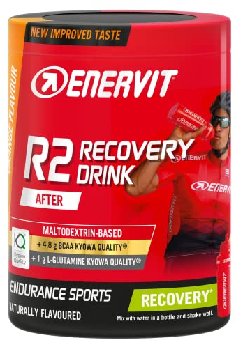 Enervit, R2 Recovert Drink, Integratore Gusto Arancia, Ideale per il Recupero Post Allenamenti Intensi, con Tiamina e Vitamina B6, Barattolo da 400 Grammi