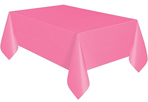 PVC-Tischdecke Pink 137 x 274 cm - abwaschbar aus Kunststoff