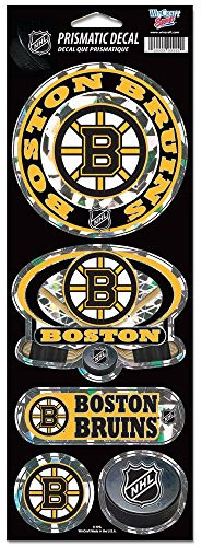 NHL Boston Bruins Prismatic Stickers, Team Color, One Size