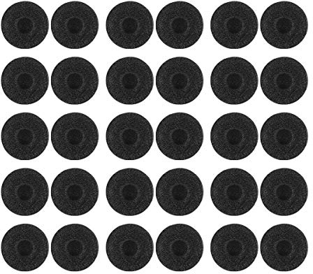 WINOMO Ohrhörer-Accessoires: 15 Paar Ersatz-Schwamm-Abdeckungen für Ohrhörer Kopfhörer, Weiche Ohr-Pads Abdeckungen, Schwarz, Schaum, Kompatibel für Bang Olufsen A8 Earset, MX uvm.