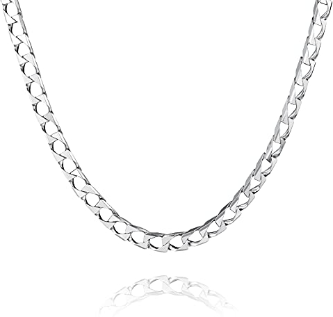 STERLL Herren-Kette Aus Massivem 925 Silber Nickelfrei Anlaufgeschützt 60 cm