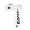 SoBuy Portemanteau Étagère Murale Porte-Manteau Salle de Bain Meuble d’Entrée avec 4 Compartiments de Rangement Et 5 Crochets Blanc, FRG48-L-W