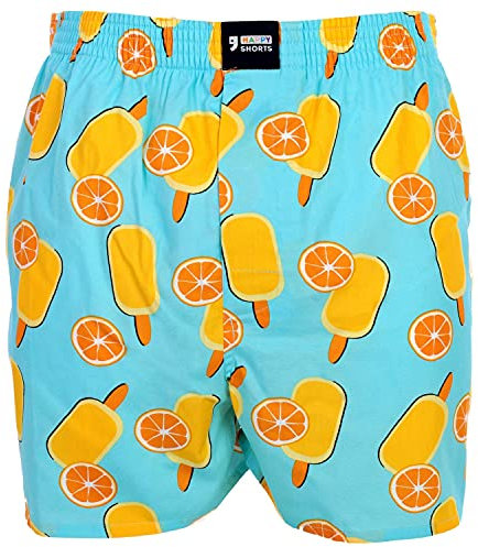 Happy Shorts Webboxer Herren Boxer Motiv Boxershorts lustig Farbwahl, Farbe:Design 04, Grösse:M