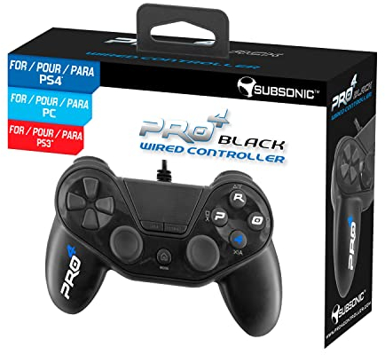 Subsonic Pro 4 Wired Controller Gamepad - PS4 / PS4 Slim / PS4 Pro / PS3