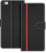 COODIO Handyhülle für iPhone 6S Plus Handy Hülle, iPhone 6S Plus Hülle Leder Handytasche für iPhone 6 Plus/iPhone 6S Plus Klapphülle Tasche, Schwarz/Rot