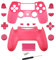 Ersatz-Gehäuse Hülle mit Tasten Mod Kit für PS4 Pro Slim für Sony Playstation 4 Dualshock 4 PS4 Slim Pro Wireless Controller, Pink