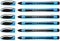 Schneider Slider Memo XB Kugelschreiber (mit Kappe, Strichstärke: XB, Made in Germany) (Schwarz, 6er)