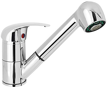 Inbagno Miscelatore lavello con Doccia Estraibile Cromo per Lavanderia e Cucina