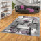 Pergamon Designer Teppich Samba Modern Purple Urban in 5 Größen
