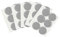Quesuc Filzgleiter Selbstklebend Set, 30 Stück Filz Pad Möbelgleiter, 3mm Dicker 50mm Durchmesser Möbel Stühle Bodenschützer, Grau