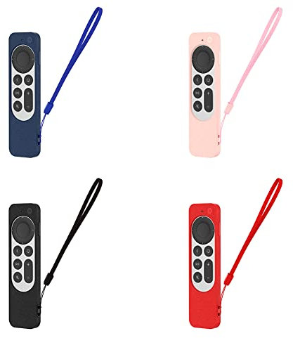 Tyogeephy Compatibile con Apple TV 4K Siri Remote 2021 Silicone Custodie, Custodia in silicone per Apple TV 4K 6 Generation 2021 Telecomando, Apple 4K Siri Remote 2nd Gen Cover