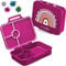 My Vesperbox – Bia - Bento Box Kinder - NEU - VERSTÄRKTE VERSCHLÜSSE - Auslaufsicher & BPA Frei - extrem robust - Lunchbox – Brotdose - ideal für Kindergarten und Schule… (Lila - Regenbogen)