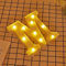 JANDEI - Lettere LED, Numeri Luminosi, Figura a Cuore, 22cm, con Luce Calda per Decorazione e Atmosfera, Luci Notturne Scrivania, Compleanni, Matrimoni, Vetrine. Funzionano con batterie AA (M)