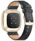 Tuocal Leder Armband Kompatibel für Versa 3 Armband/Versa 4 Armband Damen Herren, Echtleder Ersatzband Weiches Atmungsaktives Ersatzarmband Kompatibel mit Versa 4 / Versa 3 / Sense 2 / Sense