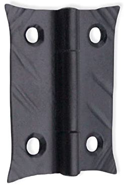 Bisagra de puerta hecha a mano de hierro forjado rústico Armario bisagra de puerta vintage cabaña herrero estilo antiguo bisagra 40x53mm
