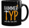 MoonWorks® Kaffee-Tasse mit Spruch Hammer Typ weiß alles kann alles Geschenk für Handwerker Bürotasse lustige Kaffeebecher schwarz standard