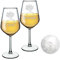 MASTERLASER3.0 Bicchiere da vino personalizzato, calice da vino bianco inciso al laser, 490 ml, set da vino personalizzato con nome, iniziali e data, migliore idea regalo - Quantità (2)