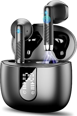 Kopfhörer Kabellos Bluetooth 5.3 In Ear mit CVC8.0 Mikrofon, 40H Kabellose Noise Cancelling Earbuds mit 14.2mm Stereo, 2023 Neue Wireless Kopfhörer IP7 Wasserdicht USB-C