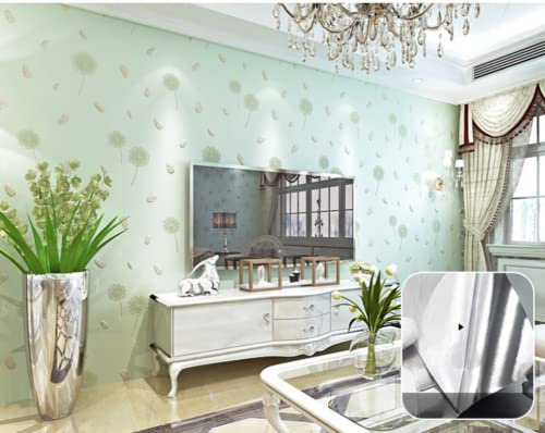 SAIMEYI Vliestapete Gelb Rosa Grün Florales Design Konzept Wallpaper. 9,5 M X 0,53/Rolle Wasserfeste 3D-Tapete Für Schlafzimmer Küche Bad Wohnzimmer TV-Hintergrund (Grün)