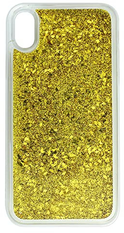 Babaco Phone Case For Iphone XR Liquid Glitter Effect, Gold