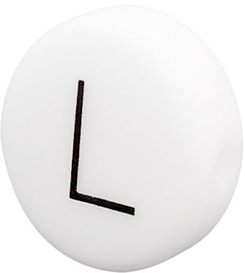 70 pcs Silicone Alphabet Perles Plat Silicone lettre perles Pour Collier Faire DIY-L