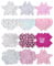 Tripetals Glitzer-Pasties, Nippel-Abdeckungen, Einweg-Klebepads, griffige Nippel-Abdeckungen, sexy, 12 Stück, Rosa und Silber