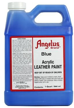 Angelus - PINTURA CUERO Y POLIPIEL ANGELUS 946,35 ML - Azul/Blue 040