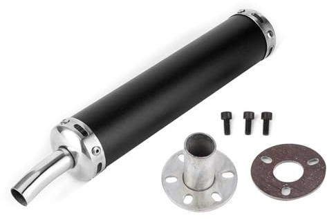 Pièces Modifiées Silencieux d'échappement Pratique 20mm/0 . 8 Pouces pour Votre Véhicule pour Motos 2 Temps (Noir)