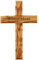 Kassis Geschenkartikel Olivenholz Kreuz schlicht zum Aufhängen Wandkreuz Deko Geschenk zur Firmung Geburt Kommunion Taufe (Wunschtext, 20 cm)