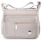 HERCMNOY Umhängetasche für Damen, Umhängetasche, Handtasche, mehrere Taschen, Nylon, Kuriertasche, khaki, 28cm x 11cm x 22cm
