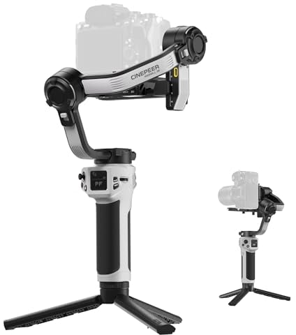 ZHIYUN CINEPEER Weebill 3E Gimbal für DSLR-und Spiegellose Kamera, 3-Achsen Leicht Kamera Stabilisator, 3kg Nutzlast, Native Vertikale Aufnahme, Bluetooth-Aufnahmetaste