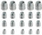 CHENJIN 20PCS Axe Round Shaft Wedges Four Sizes Five Each Installation Reinforcement Nail Wedges Iron Bands Carpenter and Construction Workers for Reinforcing Various Hammers Axes and Sledges