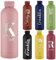Gourde Personnalisée de 500 ml Bouteille d'Eau Gravée Avec Nom Logo, Gourde Isotherme Personnalisable Pour l'École Le Bureau Et Le Sport