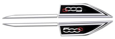 DYQCD 2 Pezzi Adesivi Laterale Parafango per Abarth 595 500 124 Adesivi Parafango Laterale Parafango Laterale Styling Decorazione Accessori,Blackstyle