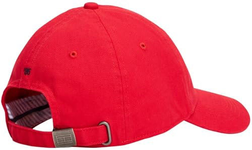 Tommy Hilfiger Herren Cap Flag Soft Panel aus Baumwolle, Rot (Primary Red), Einheitsgröße