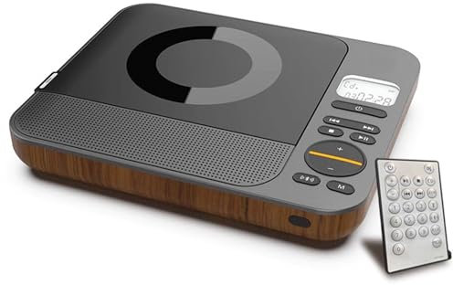 Mini lettore CD portatile Bluetooth con telecomando, schermo LED, batteria ricaricabile, supporta CD/Bluetooth/radio FM/U Disk/AUX, perfetto per la riproduzione di musica in casa o in movimento