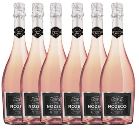 Nozeco Alcohol Free Sparkling Drink | Non alcoholic wine | 70cl | No added flavours, authentic taste ABV 0% (Rosé)
