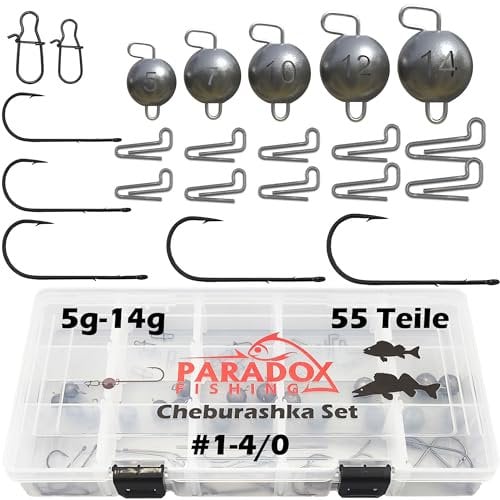 Paradox Fishing Cheburashka Starter Set | 55 Teile inkl. Gewichte und Haken
