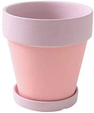 Pots De Plantes D'intérieur Pot de fleur en céramique Simple avec plateau Pot de jardinière décoration de Pot de fleur de table d'intérieur adapté aux petites plantes fleurs Jardinières Pour Plantes D