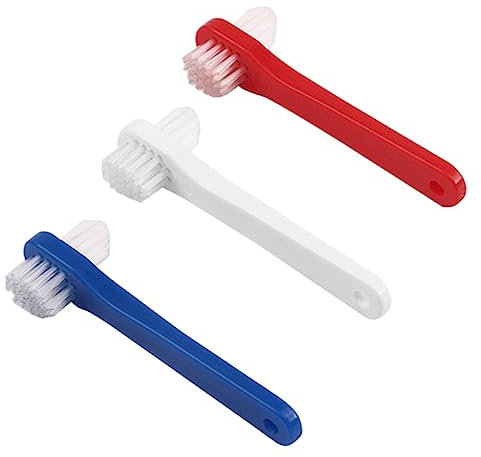 DEARMAMY 3 Stück Zahnbürste Ultra Reinigungsbürste Für Zahnersatz flecken entfernen plastikenten blea mundspülung mundduschen zahnärztlich Mundreiniger Zähne Haltebürste Hosenträgerbürste