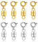 8 Pcs Magnetic Necklace Clasps, Jewellery Bracelet Clasps Closures Jewelry Necklaces Fasteners Chain Clasps Connector for Necklaces Bracelet Jewelry Accessories for Bracelet Necklace Anklets Making