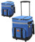 Enfriador con Ruedas y manejo de 35 lápices de refrigerador enrollables colapsables 35L con Bolsa de Cierre de Cremallera múltiple Impermeable para la Playa de Picnic al Aire Libre, Azul