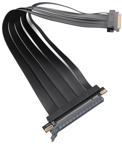 Yctze PCIE 4.0 X16 Grafikadapterkabel 180 Grad Hochgeschwindigkeits -GPU -Riser für RTX 3090 RX 6900 XT X570 B550 Z690 40 Cm