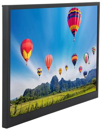 UPALDHOU Collega e Riproduci 17 Pollici di Gioco con una Risoluzione di 1440 X 900 per PC PS3 RPI, Monitor di Viaggio Portatile per Laptop, Computer a Schermo Esterno