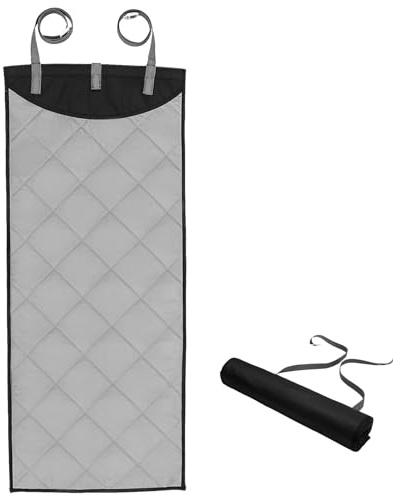 HZUIZXYO Over-Door Garment Steamer Pad Rolls up for Storage,Heat-resistant Over-Door Steam Pad Vertical Hanging Foldable Over Door Clothes Steamer Pad Portable for Clothes Steaming 45.27×18.89in