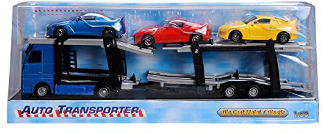 Tieflader Autotransport mit 3 PKW 1:60 26cm