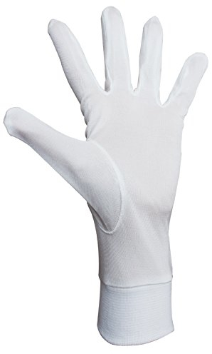 Jasmine Silk Seide Handschuhe Silk Glove Innenhandschuh Unterziehhandschuh Elfenbein (Medium)