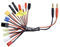 Multi-Ladekabel 14 in 1 Goldkontakt Futaba JR Tam T Stecker Deans Mini-Tam XT60 EC3 TRX Sender Glühkerzenstarter MicroCar TamTech Gear SlowFly BEC partCore