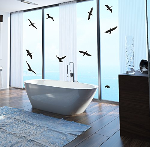 Bird Protection and window protection, (large), 10 set bird sticker, warning birds, conservatory, weatherproof.