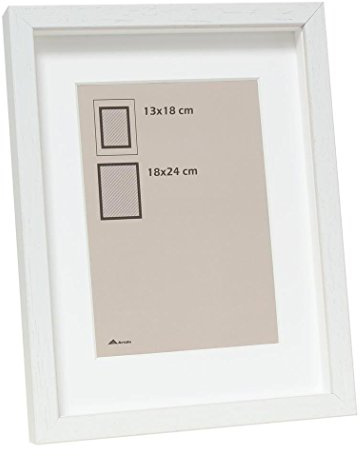 Deknudt Frames s223 K1p1 Bilderrahmen mit Tiefe Holz weiß 18 x 24 cm